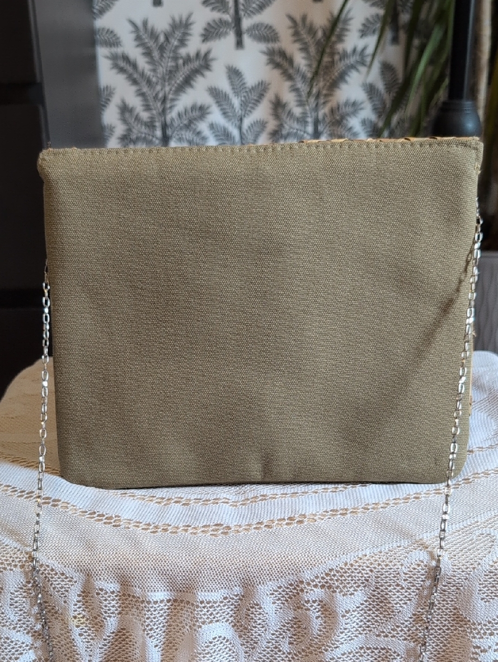 Woven Straw Crossbody Bag with Colorful Floral Embroidery - Natural NWOT - Picture 4 of 7